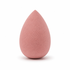 Novelle Blender, a dusty rose teardrop makeup blending sponge
